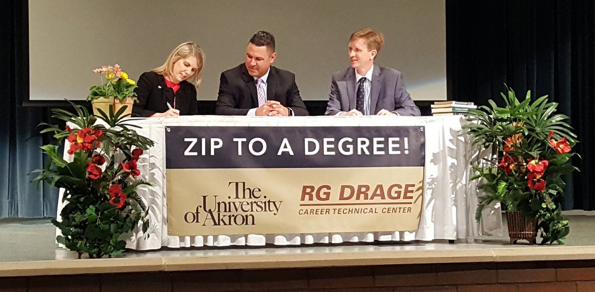Partnership between UA and R.G. Drage Career Technical Center
